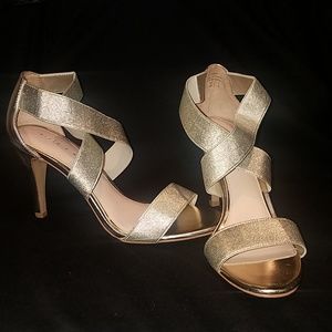 Kelly & Katie Gold Strappy Heels